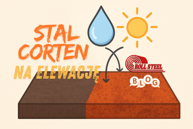 stal corten na elewację