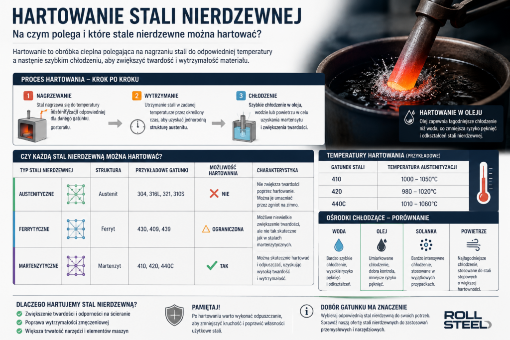 RollSteel - hurtownia stali nierdzewnej | Hartowanie stali — co to jest, na czym polega i jakie stale się hartuje? RollSteel - hurtownia stali nierdzewnej | Hartowanie stali — co to jest, na czym polega i jakie stale się hartuje?